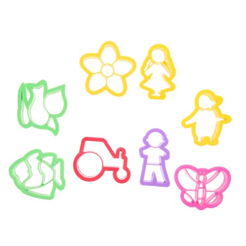 BESTonZON 8 Stück Teiliges Set Polymer Clay Ausstecher Multifunktionale Modellierwerkzeuge für DIY Ohrringe und Schmuckherstellung für Kreatives Basteln und Dekorationen von BESTonZON