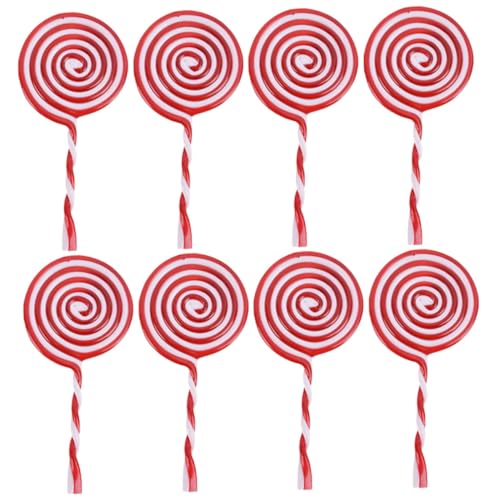 BESTonZON 8 Stück Teiliges Weihnachtsbaumdekor Süße Lollipop Hängedekoration für Christbaum für Festliche Anlässe und Feierliche BESTonZON 8 Stück Teiliges Weihnachtsbaumdekor Süße Lollipop Hängedekoration für Christbaum für Festliche Anlässe und Feierliche von BESTonZON