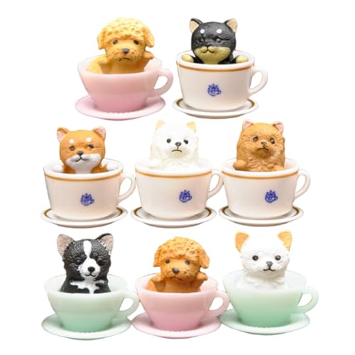 BESTonZON 8 Stück &Amp; Miniatur Ornamente Figuren Winzige Party Dekoration Realistisches Kleines Mini Und Puppenhaus Figuren Schreibtischaufsätze Tier Spielversteck Kätzchen von BESTonZON