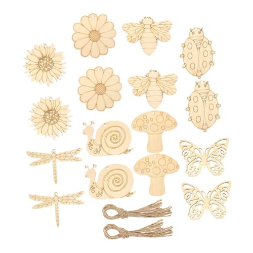 BESTonZON 80 Stück Teiliges Holz DIY mit Unbehandelten Schmetterlings und Blumenformen Glatte Holzscheiben für Bastelprojekte Sichere Holzplättchen zum Bemalen und Dekorieren Vielseitig für BESTonZON 80 Stück Teiliges Holz DIY mit Unbehandelten Schmetterlings und Blumenformen Glatte Holzscheiben für Bastelprojekte Sichere Holzplättchen zum Bemalen und Dekorieren Vielseitig für von BESTonZON