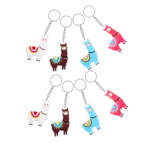 BESTonZON 8St Alpaka-Schlüsselanhänger dekoration lustiger schlüsselanhänger Tier Anhänger Neuheits-Schlüsselanhänger für Jungen Kawaii Rucksack Schlüsselanhänger Rostfreier Stahl BESTonZON 8St Alpaka-Schlüsselanhänger dekoration lustiger schlüsselanhänger Tier Anhänger Neuheits-Schlüsselanhänger für Jungen Kawaii Rucksack Schlüsselanhänger Rostfreier Stahl von BESTonZON