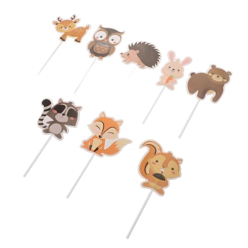 BESTonZON 8St Cupcake-Topper Cupcake-Dekoration Dessertdekoration Dessert-Picks Kuchenspitzen Party Kuchendekoration Kuchendekorationen mit Dschungeltiermotiv tierische Kuchenauswahl Papier BESTonZON 8St Cupcake-Topper Cupcake-Dekoration Dessertdekoration Dessert-Picks Kuchenspitzen Party Kuchendekoration Kuchendekorationen mit Dschungeltiermotiv tierische Kuchenauswahl Papier von BESTonZON