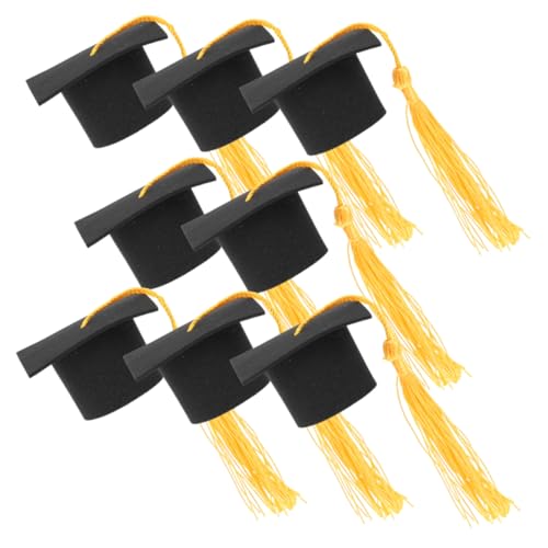 BESTonZON 8St Kuchendekoration eisend abschlussfeier cake pop deko endkappen grad cap stirnbandeinsatz Grad Party Cupcake Topper Abschluss-Cupcake-Topper Grad Cupcake Topper Polyester Yellow BESTonZON 8St Kuchendekoration eisend abschlussfeier cake pop deko endkappen grad cap stirnbandeinsatz Grad Party Cupcake Topper Abschluss-Cupcake-Topper Grad Cupcake Topper Polyester Yellow von BESTonZON