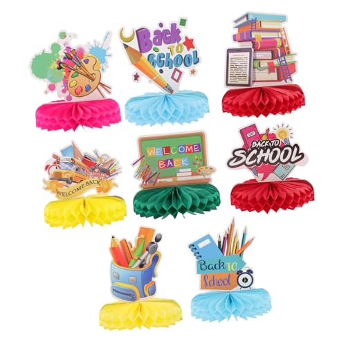 BESTonZON 8st Back to School Honeycomb-Setup Schule Planke Partytisch Thanksgiving-tischdekorationen Lichter Mittelstücke Schuldekorationen Wolke Regentropfen Dekoration Neon Teller Papier BESTonZON 8st Back to School Honeycomb-Setup Schule Planke Partytisch Thanksgiving-tischdekorationen Lichter Mittelstücke Schuldekorationen Wolke Regentropfen Dekoration Neon Teller Papier von BESTonZON