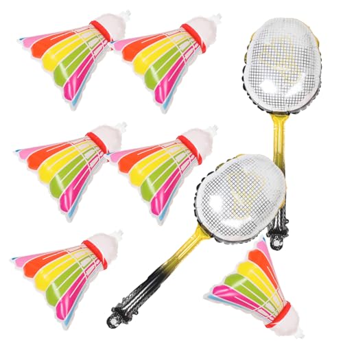 BESTonZON 8st Badmintonschläger-ballon Badminton-partyballons Sommer-badminton Badminton-partyzubehör Klare Luftballons Zum Befüllen Badminton-girlandenballons -badminton Aluminiumfolie BESTonZON 8st Badmintonschläger-ballon Badminton-partyballons Sommer-badminton Badminton-partyzubehör Klare Luftballons Zum Befüllen Badminton-girlandenballons -badminton Aluminiumfolie von BESTonZON