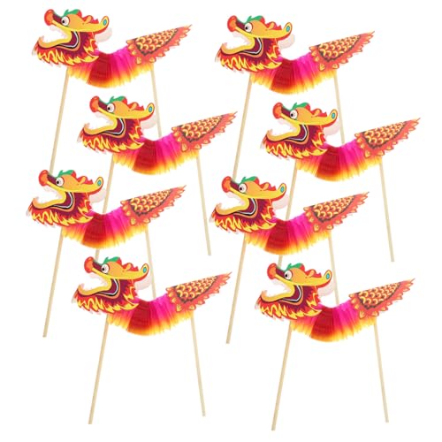 BESTonZON 8st Drachenkopf Requisiten Girlande Foto-requisite Für Das Neue Jahr Chinesischer Drache Zum Aufhängen Fahrkarte Kratzer Zappeln Chinesische Marionette Dekore Abs Papier BESTonZON 8st Drachenkopf Requisiten Girlande Foto-requisite Für Das Neue Jahr Chinesischer Drache Zum Aufhängen Fahrkarte Kratzer Zappeln Chinesische Marionette Dekore Abs Papier von BESTonZON