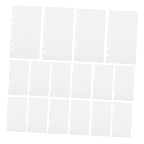BESTonZON A6 Binderpapier Aufkleber Sammelblatt 40 Blatt Doppelseitiges Trennpapier Papieraufkleber Nachfüllpapier für Sammelalbum Selbstgemacht Sticker Sammlung 9,5 X 17,5cm von BESTonZON