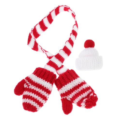 BESTonZON Baby Set Neugeborene Weihnachts Produkte 1 Set Miniatur Puppenzubehör Weihnachtsdekoration Mit Gestricktem Schal Und Ütze Für Puppen Ideal Für Winterliche Szenerien Und Festliche Anlässe BESTonZON Baby Set Neugeborene Weihnachts Produkte 1 Set Miniatur Puppenzubehör Weihnachtsdekoration Mit Gestricktem Schal Und Ütze Für Puppen Ideal Für Winterliche Szenerien Und Festliche Anlässe von BESTonZON