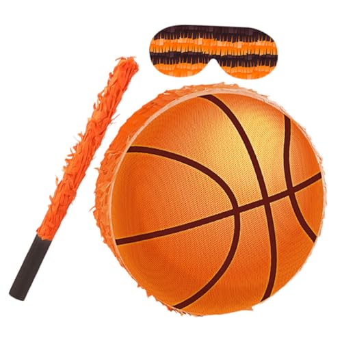 BESTonZON Basketball Pinata mit Augenbinde und Bunte Kindergeburtstagsdeko Sport-motto Partyzubehör für Spaßige Geburtstagsspiele und Festliche Dekoration BESTonZON Basketball Pinata mit Augenbinde und Bunte Kindergeburtstagsdeko Sport-motto Partyzubehör für Spaßige Geburtstagsspiele und Festliche Dekoration von BESTonZON