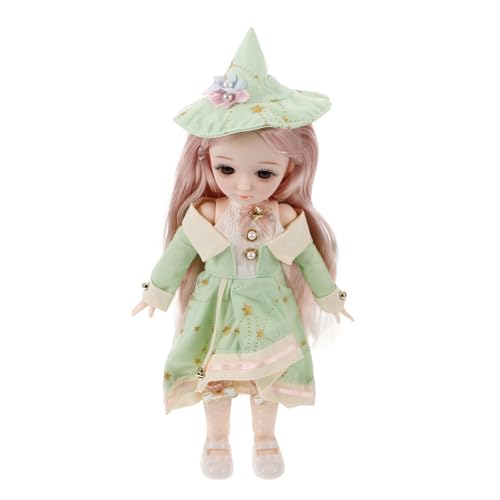 BESTonZON Bjd Puppe 30cm im Bohemian Stil mit Kleidung und Beweglichen Gelenken Süße Puppenspielzeug für Mädchen Sommer Design für Sammler und Puppenliebhaber BESTonZON Bjd Puppe 30cm im Bohemian Stil mit Kleidung und Beweglichen Gelenken Süße Puppenspielzeug für Mädchen Sommer Design für Sammler und Puppenliebhaber von BESTonZON