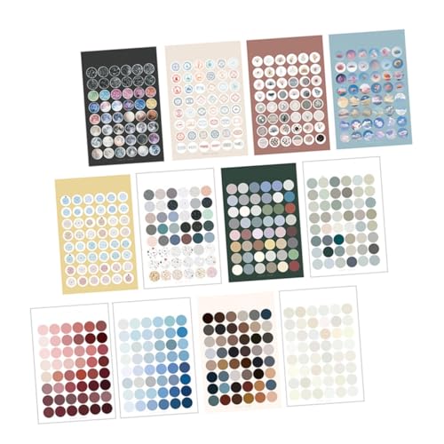 BESTonZON Bunte Punkte Aufkleber Für Tagebuch Kalender Und Scrapbooking Vielseitige Sticker Für Kreative Projekte Und Zur Dekoration Von Notizen Und Alben BESTonZON Bunte Punkte Aufkleber Für Tagebuch Kalender Und Scrapbooking Vielseitige Sticker Für Kreative Projekte Und Zur Dekoration Von Notizen Und Alben von BESTonZON