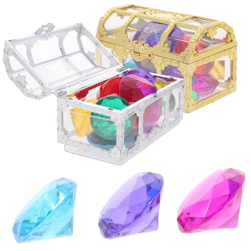 BESTonZON Buntes Pool tauchjuwelen Kunststoff diamanten und Schatzkästen Dekorative Künstliche Edelsteine für Schmuckdisplay Party Garten deko BESTonZON Buntes Pool tauchjuwelen Kunststoff diamanten und Schatzkästen Dekorative Künstliche Edelsteine für Schmuckdisplay Party Garten deko von BESTonZON