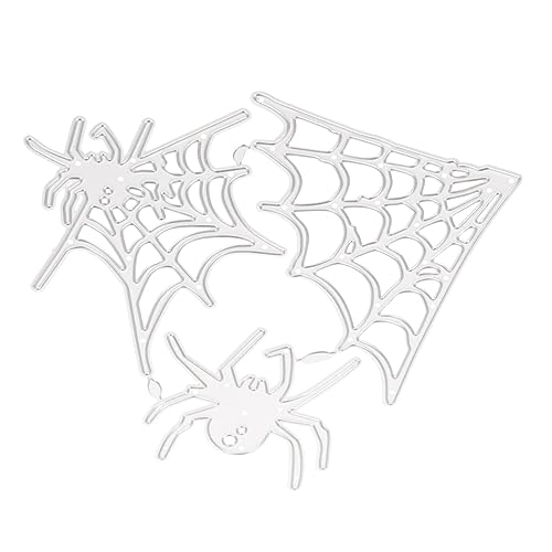 BESTonZON Carbonstahl Stanzform Halloween Spinnennetz Stanzschablone für Scrapbooking Karten Basteln Party Cutting Dies Langlebig Praktisch für DIY Handwerk und Kartengestaltung von BESTonZON