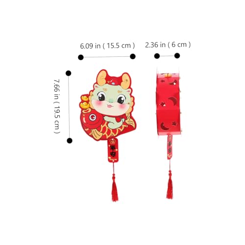 BESTonZON DIY Drachenlaterne Leuchtender Plastik Laternen Bastelkit Tragbare Handlaterne mit Chinesischem Drachenmotiv für und Festliche Dekoration BESTonZON DIY Drachenlaterne Leuchtender Plastik Laternen Bastelkit Tragbare Handlaterne mit Chinesischem Drachenmotiv für und Festliche Dekoration von BESTonZON