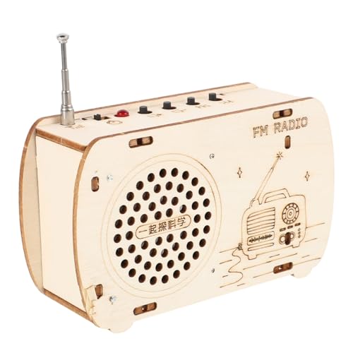 BESTonZON DIY Radio Bausatz für Holzbausatz Elektronik Lernset Stem Wissenschaftliches Experiment Kreatives Bastelspielzeug für Junge Mädchen und Jungen zum BAU Funktionierender Radios von BESTonZON