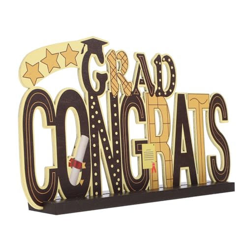 BESTonZON Dekorationen für die Abschlusssaison Regaldekor Abschluss für sie Hausdekorationen Schreibtisch Dekoration Office Desk Accessories Requisite für die Abschlussfeier Holzhandwerk BESTonZON Dekorationen für die Abschlusssaison Regaldekor Abschluss für sie Hausdekorationen Schreibtisch Dekoration Office Desk Accessories Requisite für die Abschlussfeier Holzhandwerk von BESTonZON