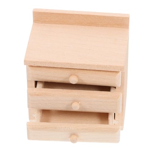 BESTonZON Detaillierter Miniatur 112 - Schubladenschrank Für Miniatur- - Und Landschaftsgestaltung Aus Holz von BESTonZON