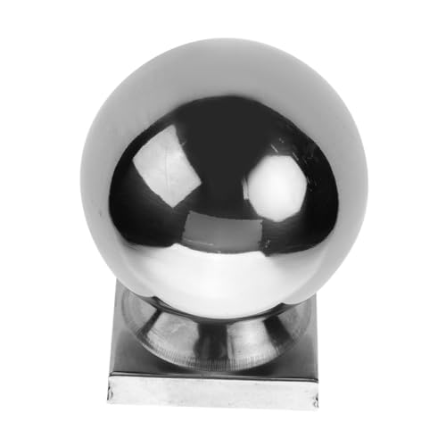 BESTonZON Edelstahlkugel Zubehör für Fahnenmasten Möbelbeine gleiten Flaggenmastkugel Fahnenmastspitze Fahnenmastteile Fahnenmast-Enddekoration Edelstahl 304 Silver von BESTonZON