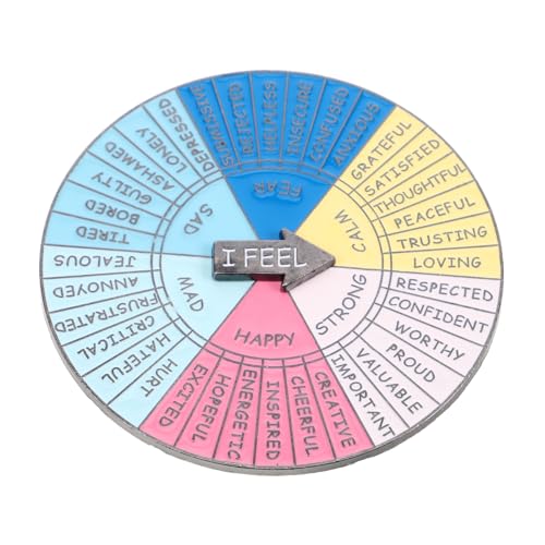 BESTonZON Kreative Brosche Für Soziale Interaktionen Rotierendes Emotion Wheel Pin Einzigartiges Feeling Wheel Ornament Für Partys Und Veranstaltungen Tragbare Und Stilvolle Accessoires BESTonZON Kreative Brosche Für Soziale Interaktionen Rotierendes Emotion Wheel Pin Einzigartiges Feeling Wheel Ornament Für Partys Und Veranstaltungen Tragbare Und Stilvolle Accessoires von BESTonZON