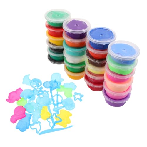 BESTonZON Farbiger Schlammset für ultraleichter Ton farbiges Tonspielzeug Massenmodellierung Ton trocknen Superlight Clay Tool Kit Modelliermasse-Kit Plastik BESTonZON Farbiger Schlammset für ultraleichter Ton farbiges Tonspielzeug Massenmodellierung Ton trocknen Superlight Clay Tool Kit Modelliermasse-Kit Plastik von BESTonZON