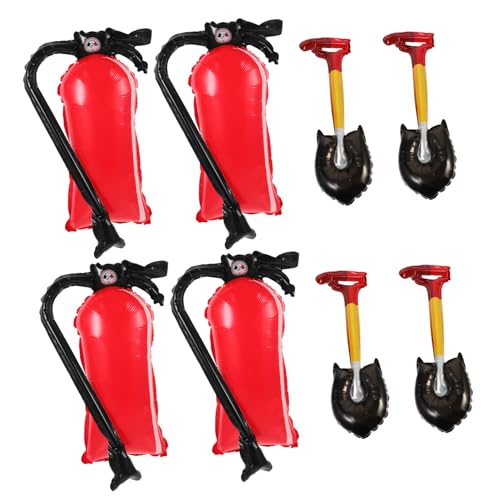 BESTonZON Feuerlöscher Ballon Feuerwehr Thema Ballon Party Dekoration Aufblasbare Ballons Braun Aufblasbarer Feuerlöscher Aufblasbare Gegenstände Urlaub Feuerwehrmann von BESTonZON