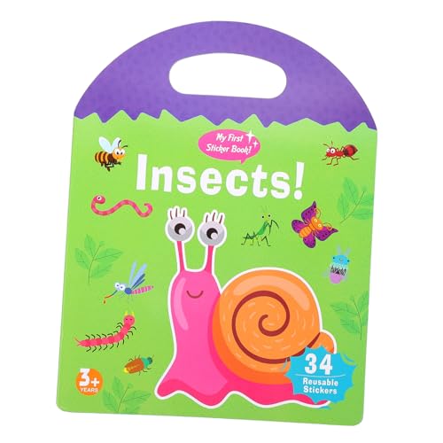 BESTonZON Fröhliches Stickerbuch für Pädagogischem Insekten Motiv Frühe Kognitive Kompakt und Leicht für Unterwegs Vorschulspielzeug für Spielerisches Lernen und Reisen BESTonZON Fröhliches Stickerbuch für Pädagogischem Insekten Motiv Frühe Kognitive Kompakt und Leicht für Unterwegs Vorschulspielzeug für Spielerisches Lernen und Reisen von BESTonZON