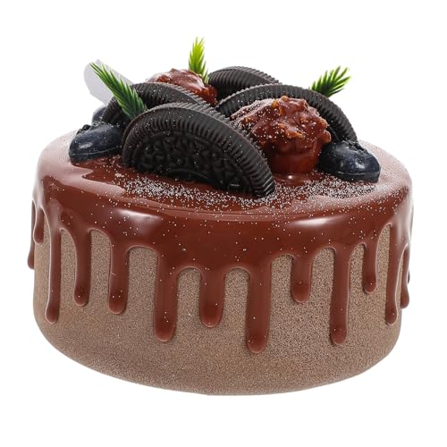 BESTonZON Geburtstagskuchenmodell Essensrequisiten Gourmet-Requisiten Schaumkegelmodellierung kuchendekoration kuchen dekoration dekorierter gefälschter Kuchen Lebensmitteldekor PVC von BESTonZON