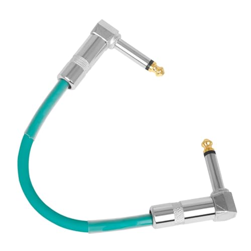 BESTonZON Gitarren Patch Kabel mit Zwei Rechtwinkligen Metallsteckern Geräuscharmes PVC Verbindungskabel für Elektrische Gitarren und Effektpedale Langlebig und Kompakt Grün BESTonZON Gitarren Patch Kabel mit Zwei Rechtwinkligen Metallsteckern Geräuscharmes PVC Verbindungskabel für Elektrische Gitarren und Effektpedale Langlebig und Kompakt Grün von BESTonZON