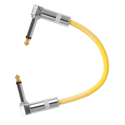BESTonZON Gitarren Patchkabel Geräuscharmes Effektpedal Verbindungskabel mit Robustem PVC und Metallsteckern Kompakt und Flexibel für Elektrische Gitarren und Musikgeräte Gelb BESTonZON Gitarren Patchkabel Geräuscharmes Effektpedal Verbindungskabel mit Robustem PVC und Metallsteckern Kompakt und Flexibel für Elektrische Gitarren und Musikgeräte Gelb von BESTonZON
