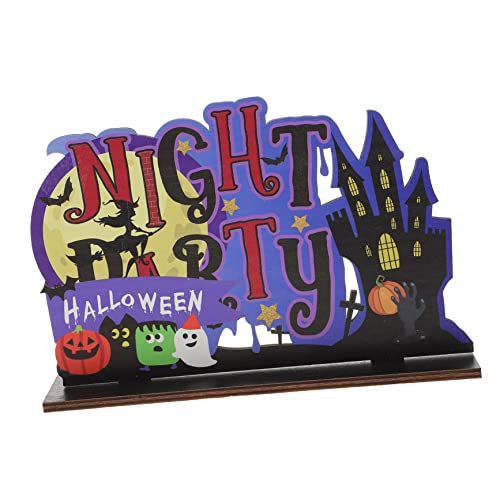 BESTonZON Halloween-Ornamente Spinnweben Dekoration Vintage - Schläger Halloween Dekoration Halloween-Dekoration esstisch Tischdekoration für Halloween-Partys Halloween Tisch Holzschild BESTonZON Halloween-Ornamente Spinnweben Dekoration Vintage - Schläger Halloween Dekoration Halloween-Dekoration esstisch Tischdekoration für Halloween-Partys Halloween Tisch Holzschild von BESTonZON