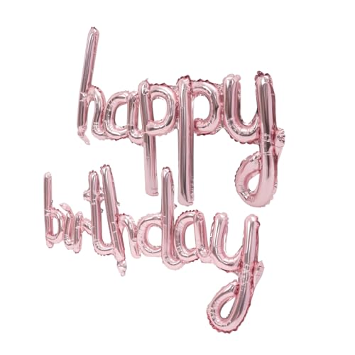 BESTonZON Happy Birthday Folienballon Dekoration Roségold Für Kindergeburtstag Geburtstagsballons Für Mädchen Und Jungen Partydekorationen Luftballon Für Feiern BESTonZON Happy Birthday Folienballon Dekoration Roségold Für Kindergeburtstag Geburtstagsballons Für Mädchen Und Jungen Partydekorationen Luftballon Für Feiern von BESTonZON