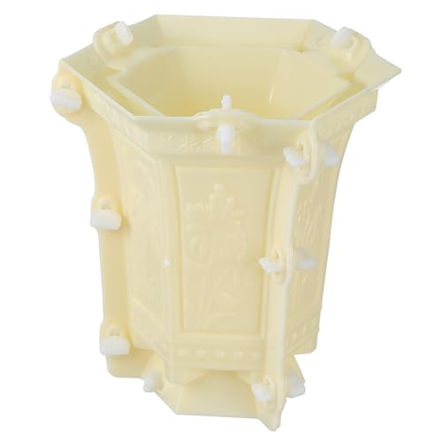 BESTonZON Hexagonaler DIY Betonblumentopf Gießform Dickwandige Kunststoffform Hoher Sechseckiger Pflanztopf für Epoxidharz Einfach zu Reinigen für Garten und Bastelprojekte BESTonZON Hexagonaler DIY Betonblumentopf Gießform Dickwandige Kunststoffform Hoher Sechseckiger Pflanztopf für Epoxidharz Einfach zu Reinigen für Garten und Bastelprojekte von BESTonZON