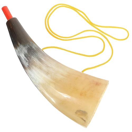 BESTonZON Horn Cosplay Dekoratives Blasrohr für Halloween und Piratenkostüme aus Echtem Ochsenhorn Vielseitig Einsetzbar als Party und Fotorequisit Zufällige Farbe BESTonZON Horn Cosplay Dekoratives Blasrohr für Halloween und Piratenkostüme aus Echtem Ochsenhorn Vielseitig Einsetzbar als Party und Fotorequisit Zufällige Farbe von BESTonZON