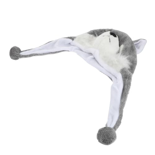 BESTonZON Husky-Hut Kostüm Hut Tierkostüme für Plüsch lustiger Hut Plüschfigur kindermütze kappe warme Wintermütze Performance-Requisiten Plüschstoff Grey BESTonZON Husky-Hut Kostüm Hut Tierkostüme für Plüsch lustiger Hut Plüschfigur kindermütze kappe warme Wintermütze Performance-Requisiten Plüschstoff Grey von BESTonZON