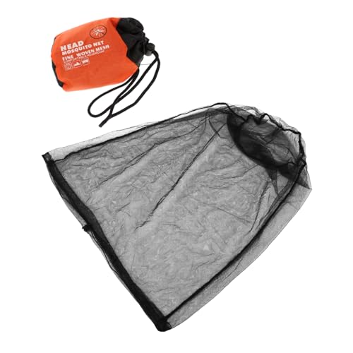 BESTonZON Imkerhut Schleier mit Weitem Atmungsaktives Mückennetz für Umfassenden Kopfschutz bei Bienenzucht und Outdoor Aktivitäten Leicht Schwarzer Netzstoff für Gesicht und Hals von BESTonZON