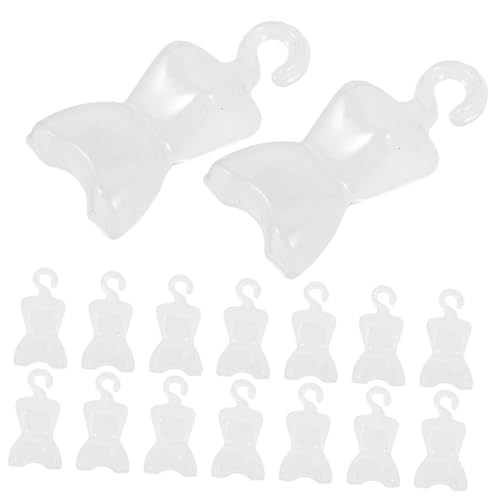 BESTonZON Kleiderbügel-Set Für Puppenkörper (11 cm) – 100-teiliges Mini-kleiderpuppen-Mannequin Kleiderständer Kleiderstütze Mini-schneiderpuppe Puppenaufbewahrungs-Organizer von BESTonZON