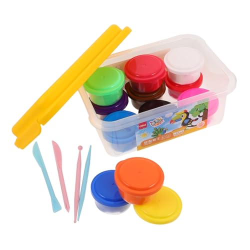 BESTonZON Knete Lufttrocknend Farben Modelliermasse Mit Werkzeugen Für Jungen Mädchen Kreatives Basteln Schulprojekte Feinmotorik BESTonZON Knete Lufttrocknend Farben Modelliermasse Mit Werkzeugen Für Jungen Mädchen Kreatives Basteln Schulprojekte Feinmotorik von BESTonZON