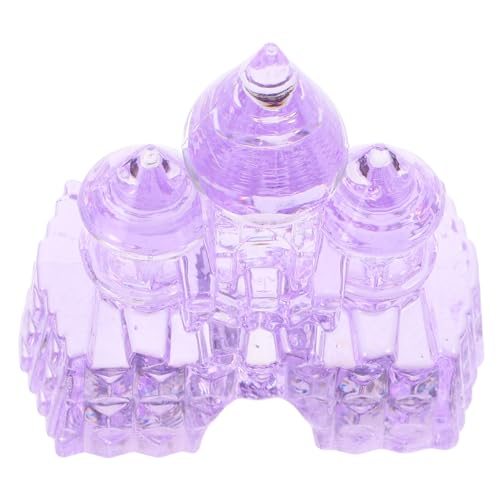 BESTonZON Kristallburg zartes Schlossdekor Schlossverzierungen Landschaftsschlossspielzeug Schlossmodelle kleines Schloss schmücken Plastikschlossmodell einzigartiges Schlossmodell Violett BESTonZON Kristallburg zartes Schlossdekor Schlossverzierungen Landschaftsschlossspielzeug Schlossmodelle kleines Schloss schmücken Plastikschlossmodell einzigartiges Schlossmodell Violett von BESTonZON