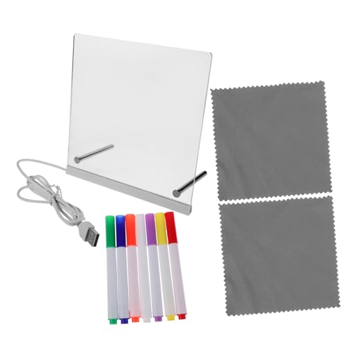 BESTonZON LED Leuchtende Schreibtafel mit Ständer Transparentes Zeichenbrett für Jungen Mädchen mit Farbigen Markern USB Beleuchtetes Trockenlösch-board zum Nachzeichnen und Zeichnen BESTonZON LED Leuchtende Schreibtafel mit Ständer Transparentes Zeichenbrett für Jungen Mädchen mit Farbigen Markern USB Beleuchtetes Trockenlösch-board zum Nachzeichnen und Zeichnen von BESTonZON