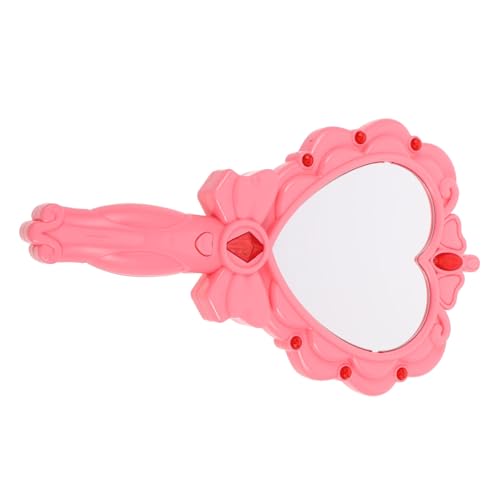 BESTonZON LED Zauberspiegel mit Licht Handlicher Glitzer magierspiegel für Mädchen Leuchtender Handspiegel als Geburtstags Festtagsspielzeug Fördert Fantasie und Gemeinsames von BESTonZON