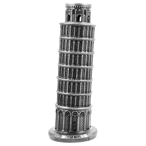 BESTonZON Leaning Tower of Pisa Modell Silberner Architektur aus Metall Groß Handgefertigtes Italienisches Souvenir für Wohnkultur und Schreibtischdeko BESTonZON Leaning Tower of Pisa Modell Silberner Architektur aus Metall Groß Handgefertigtes Italienisches Souvenir für Wohnkultur und Schreibtischdeko von BESTonZON