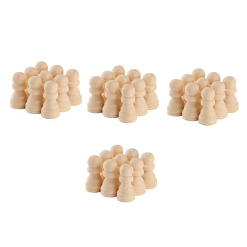 BESTonZON Leere Schachfiguren – 50 Stück Unfertige Holzfiguren Basteln Für Kinder Pädagogisches Werkzeug Für Kreativität Ideal Für Die Familie BESTonZON Leere Schachfiguren – 50 Stück Unfertige Holzfiguren Basteln Für Kinder Pädagogisches Werkzeug Für Kreativität Ideal Für Die Familie von BESTonZON