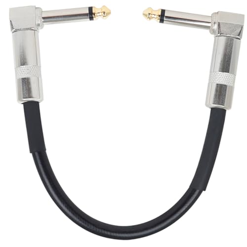 BESTonZON Metallkopf Gitarreneffekt Verbindungskabel Patchkabel Flexibel Langlebig für Gitarrenpedale Stromversorgung Instrumenteneffektadapter von BESTonZON