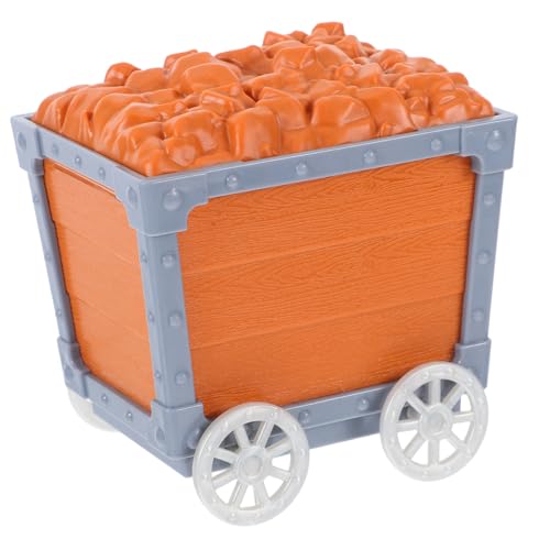 BESTonZON Mineralienauto Bergbau Piratentruhe Für Schatzkiste Bergbauwagen Grabspielzeug Bergbauwagen Schatzkiste Partygeschenke Kunststoff Orange von BESTonZON