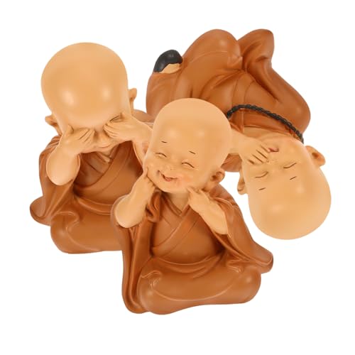 BESTonZON Mönchsfigur – 3 Mini-mönchsornamente Mönchsstatue Schreibtischdekoration Ideal Für BESTonZON Mönchsfigur – 3 Mini-mönchsornamente Mönchsstatue Schreibtischdekoration Ideal Für von BESTonZON