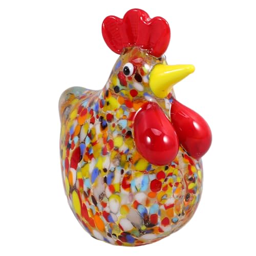 BESTonZON Party-Hühnerdekorationen kinderparty Deko für Kinderzimmer Dekorationen für Junggesellinnenabschiede mundgeblasene Tierfigur zartes Hühnerdekor aus Glas exquisites Huhn BESTonZON Party-Hühnerdekorationen kinderparty Deko für Kinderzimmer Dekorationen für Junggesellinnenabschiede mundgeblasene Tierfigur zartes Hühnerdekor aus Glas exquisites Huhn von BESTonZON
