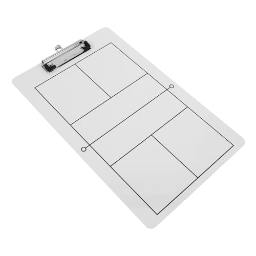 BESTonZON Pickleball Board Lineup Board Trocken Abwischbare Klemmbretter Sport Klemmbrett Zeichenbretter Weiß Pvc von BESTonZON