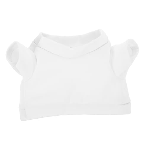 BESTonZON Plüschbär Kleidung Set Weiße Sublimations T-Shirts Für Puppen Weiche Und Bequeme Outfits Für Kuscheltiere Für Kreative Und Accessoires von BESTonZON