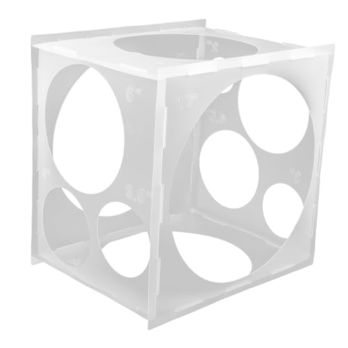 BESTonZON Praktische Ballonbox mit Messvorlage Tragbarer und Abnehmbarer Ballongrößenmesser für Präzise Dekoration bei Hochzeit Geburtstag und Festlichen Anlässen BESTonZON Praktische Ballonbox mit Messvorlage Tragbarer und Abnehmbarer Ballongrößenmesser für Präzise Dekoration bei Hochzeit Geburtstag und Festlichen Anlässen von BESTonZON