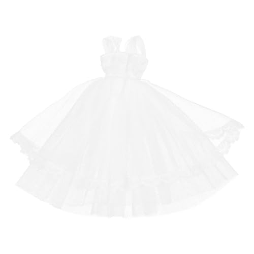 BESTonZON Puppe Ersatzkleid Requisite Puppen Kleidung für puppenkleidung Wedding Veil Toy Dolls Hochzeit realistische Babypuppe klein Puppenkleid-Dekoration dekoratives Puppenkleid Polyester von BESTonZON